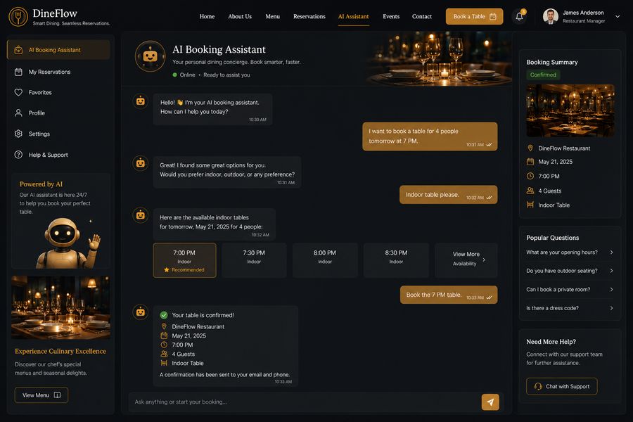 Booking assistant