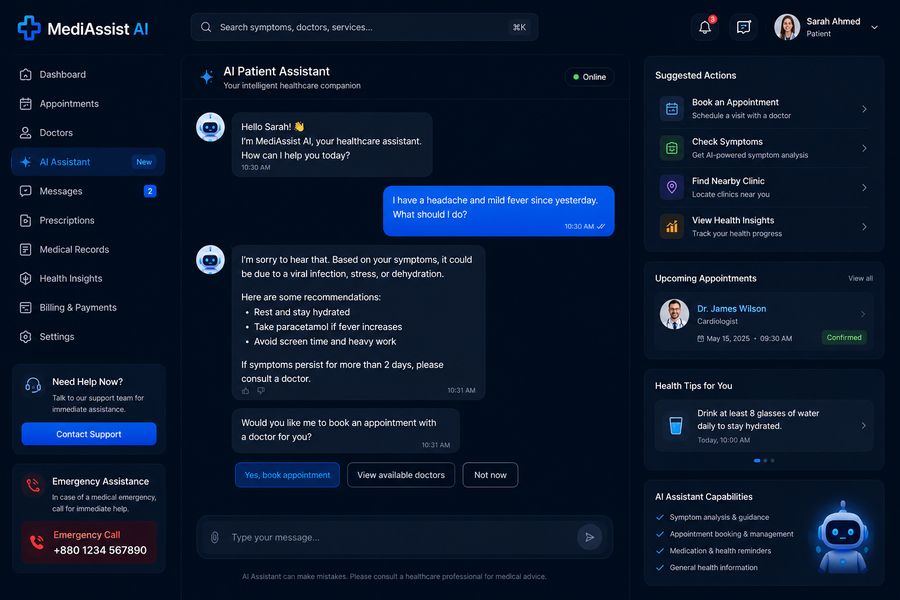 AI patient assistant