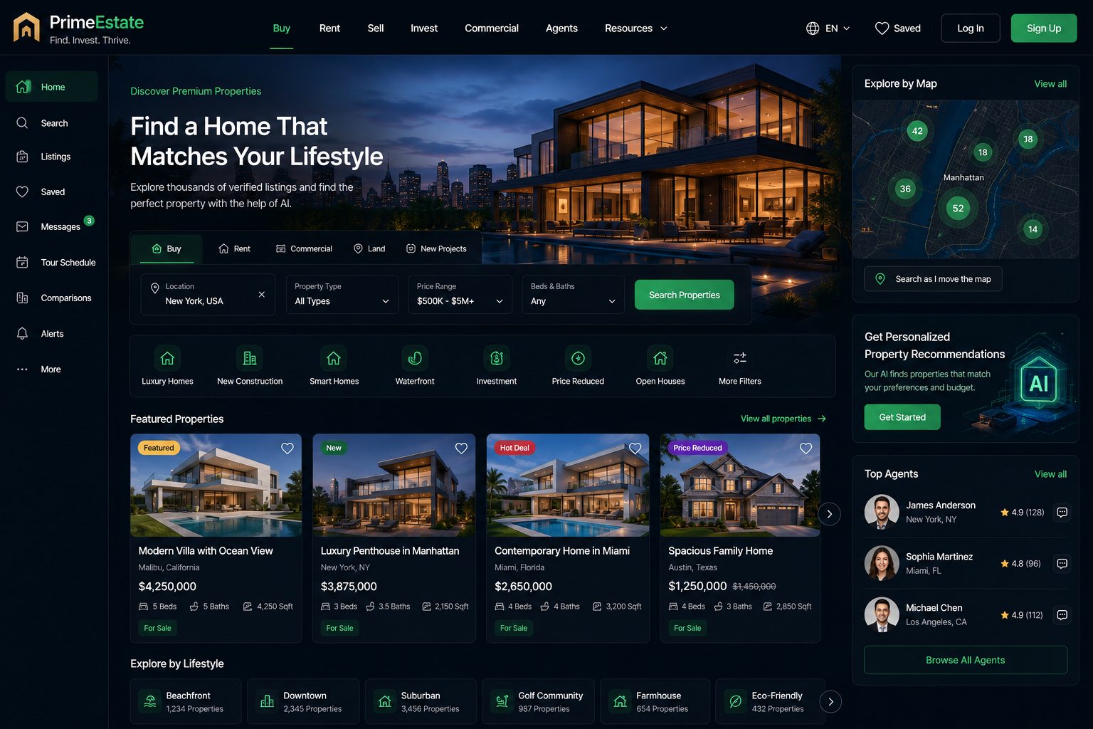 PrimeEstate platform
