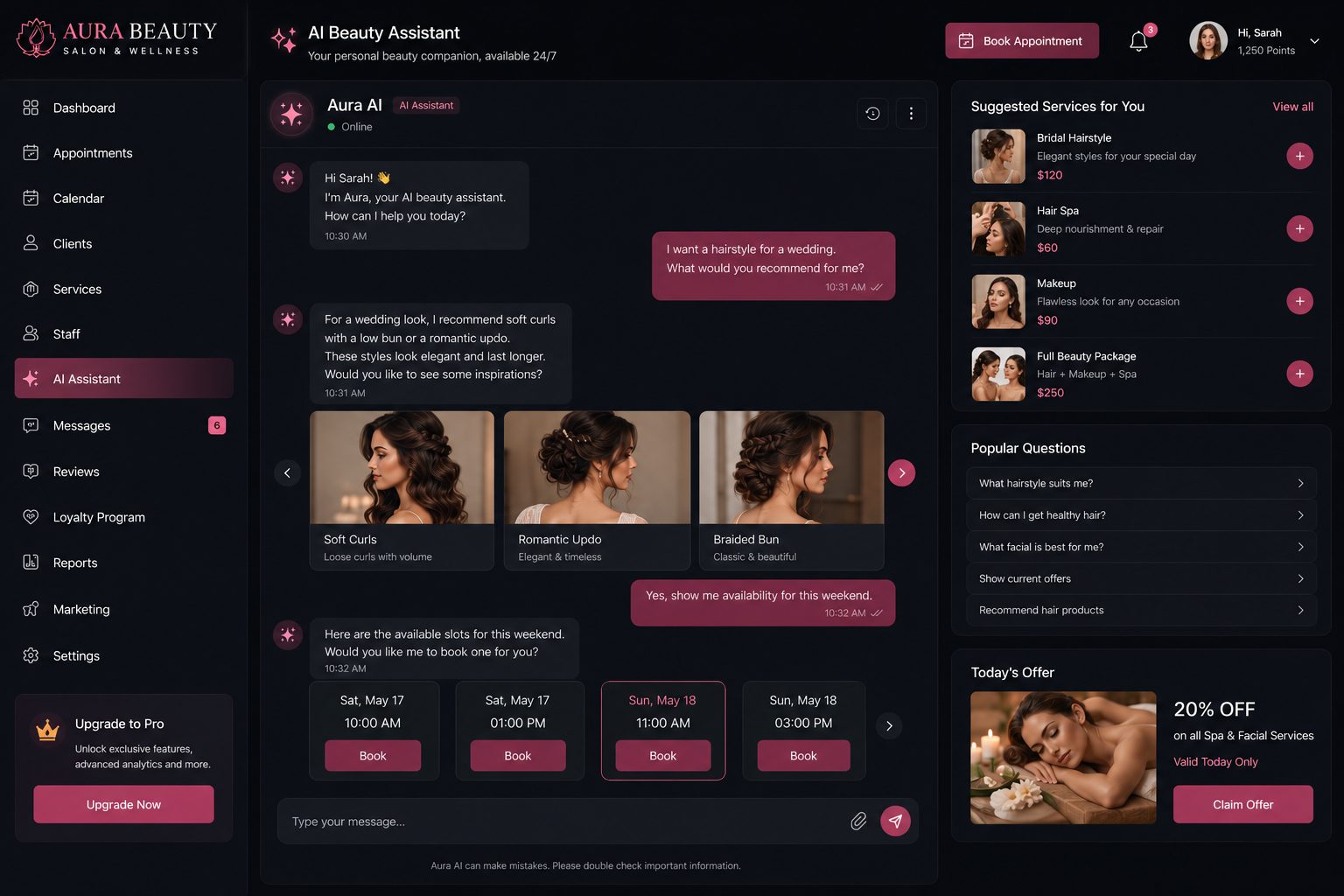 Aura Beauty assistant