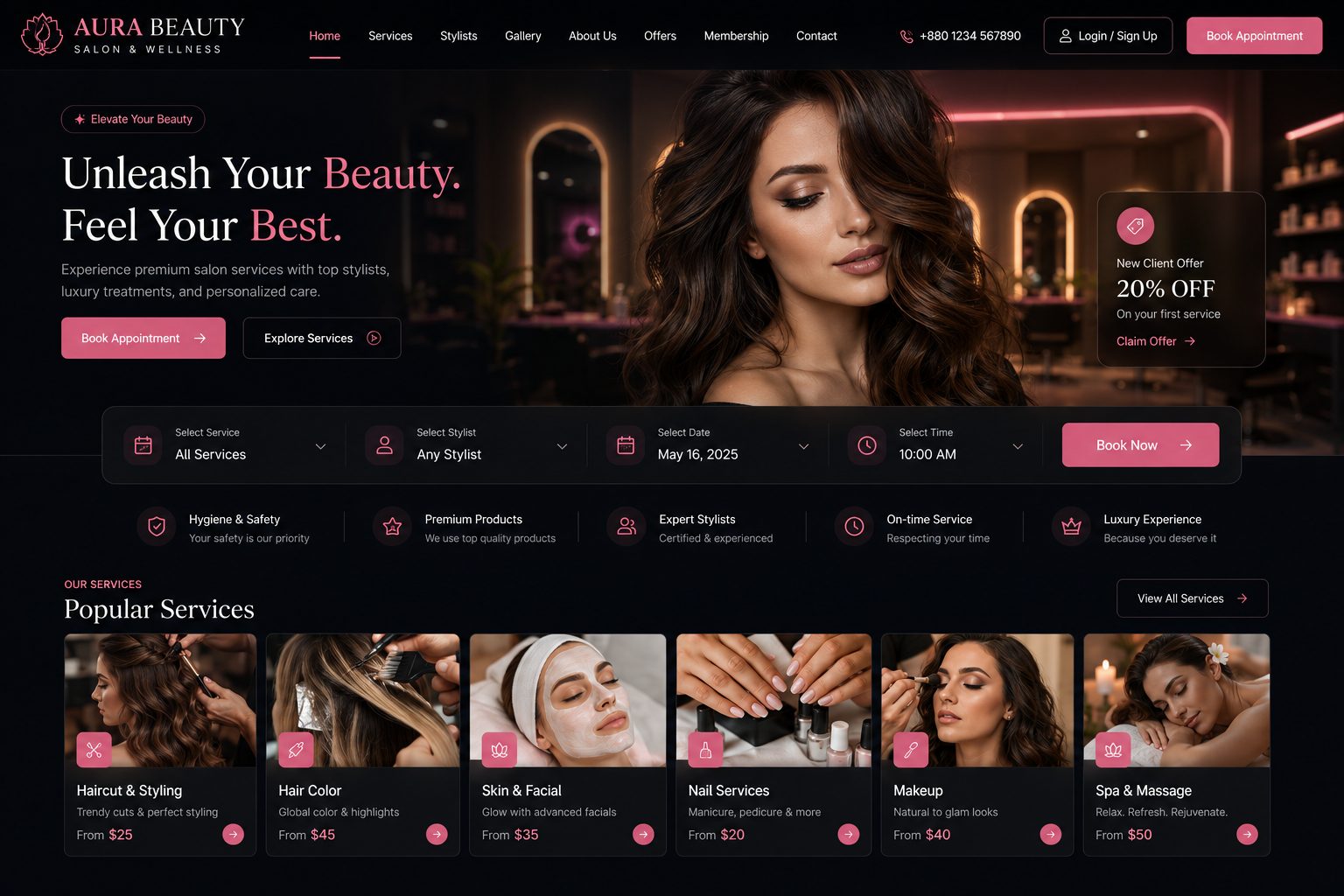 Aura Beauty platform